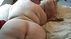 SSBBW with enormous breast masturbates on webcam